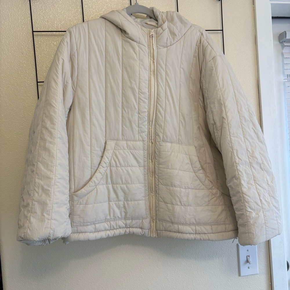 A New Day women’s travel puffer jacket - cream